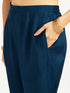 Women's Turquoise Jacket Top Pant Set
